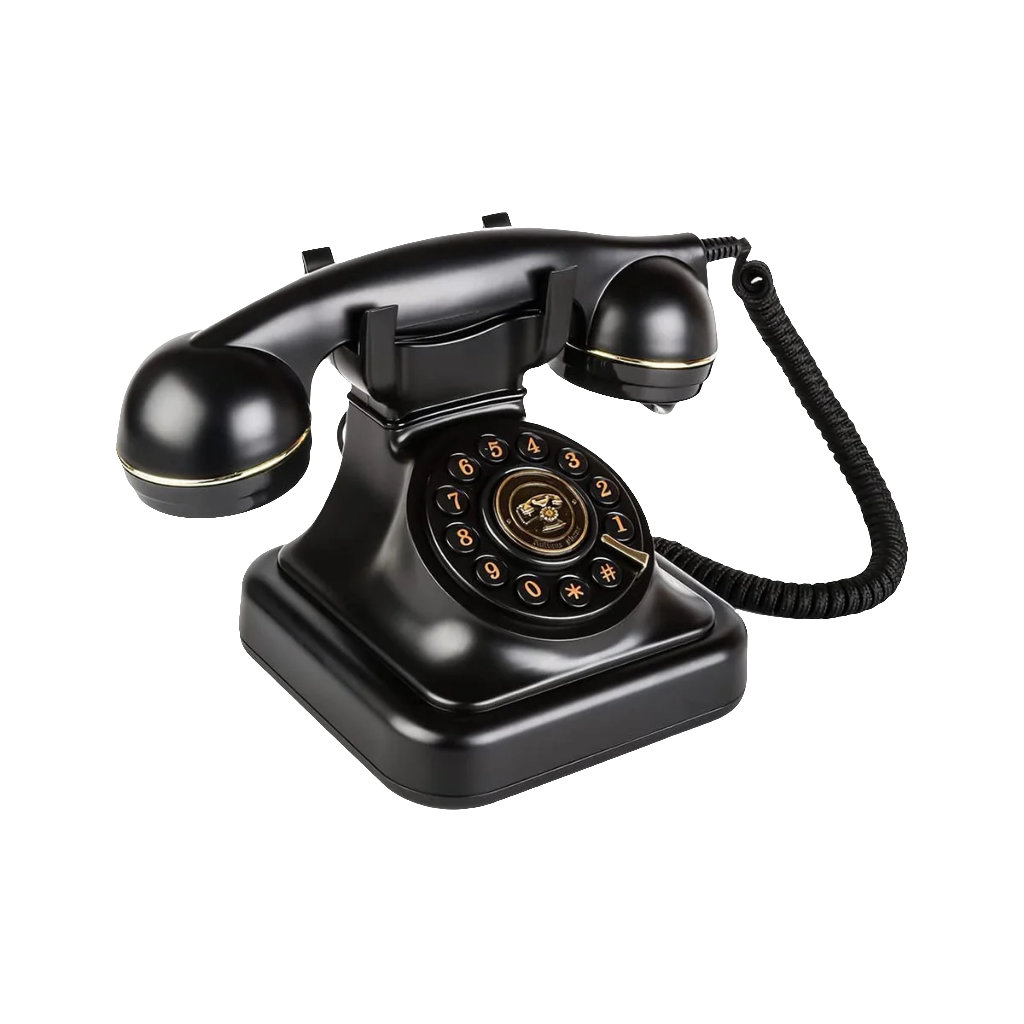 Telefone Fixo Retro com Campainha Clássica Metálica e Estilo Vintage para Escritório e Decoração