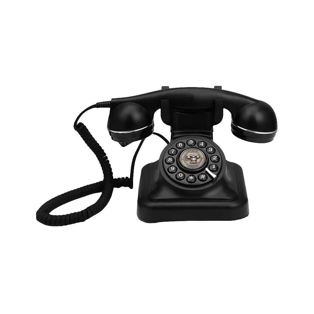 Telefone Fixo Retro com Campainha Clássica Metálica e Estilo Vintage para Escritório e Decoração