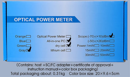 Medidor de Potência Óptica COMPTYCO AUA-G710B com Localizador Visual de Falhas