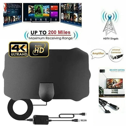 Antena Digital Compacta e Fácil de Usar- Canais TDT Grátis em Full HD - Ferramentaria