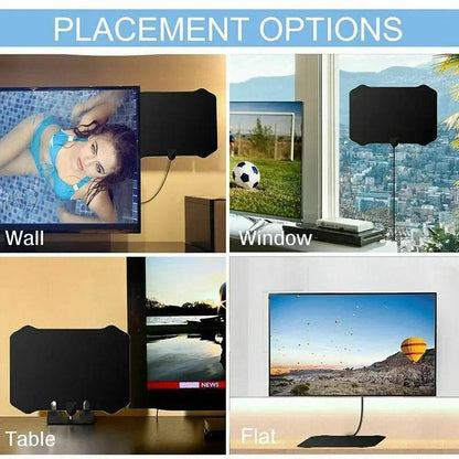 Antena Digital Compacta e Fácil de Usar- Canais TDT Grátis em Full HD - Ferramentaria