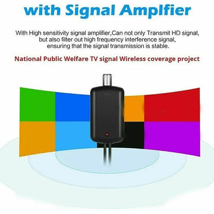 Antena Digital Compacta e Fácil de Usar- Canais TDT Grátis em Full HD - Ferramentaria