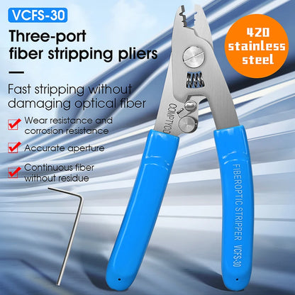 Kit de Ferramentas de Fibra Óptica 3PCS VCFS-30