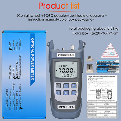 Medidor de Potência Óptica COMPTYCO AUA-G710B com Localizador Visual de Falhas